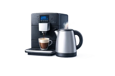 Illustration: Kaffeevollautomat & Wasserkocher