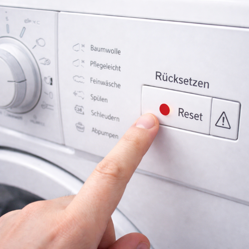 Waschmaschine zurücksetzen — Reset wirklich richtig machen